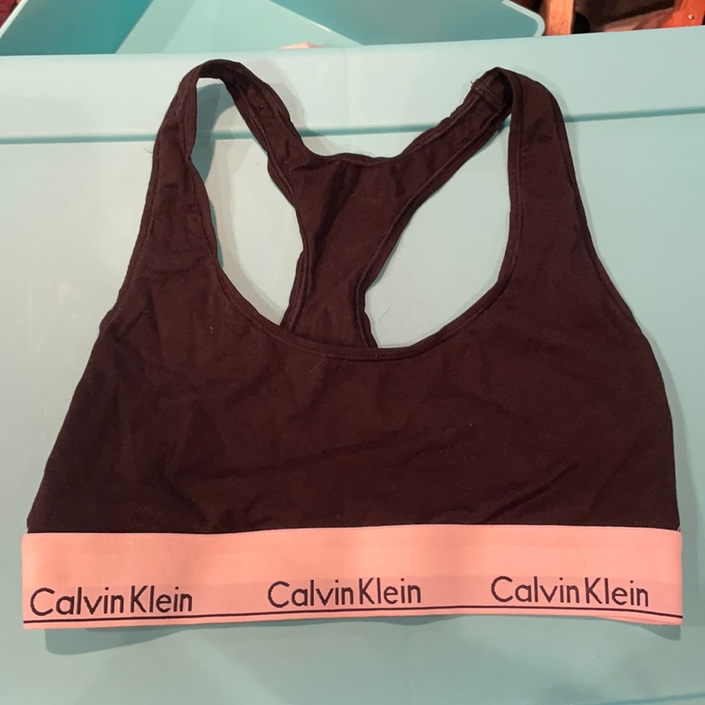 Black Calvin Klein bra size medium